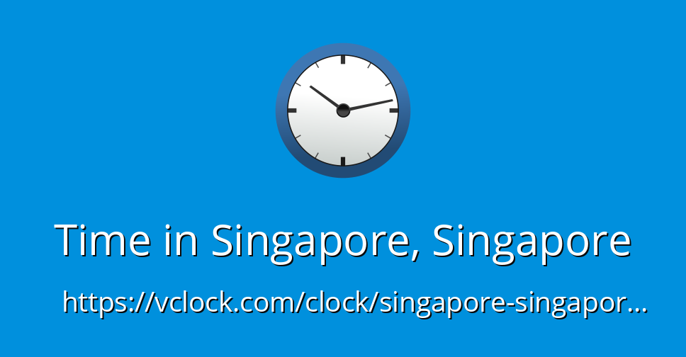 Time in Singapore, Singapore vClock