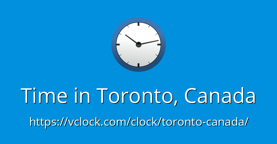 Time In Toronto Canada VClock