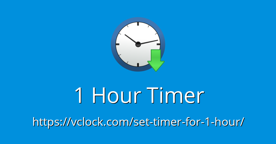 1 Hour Timer - Online Timer - Countdown