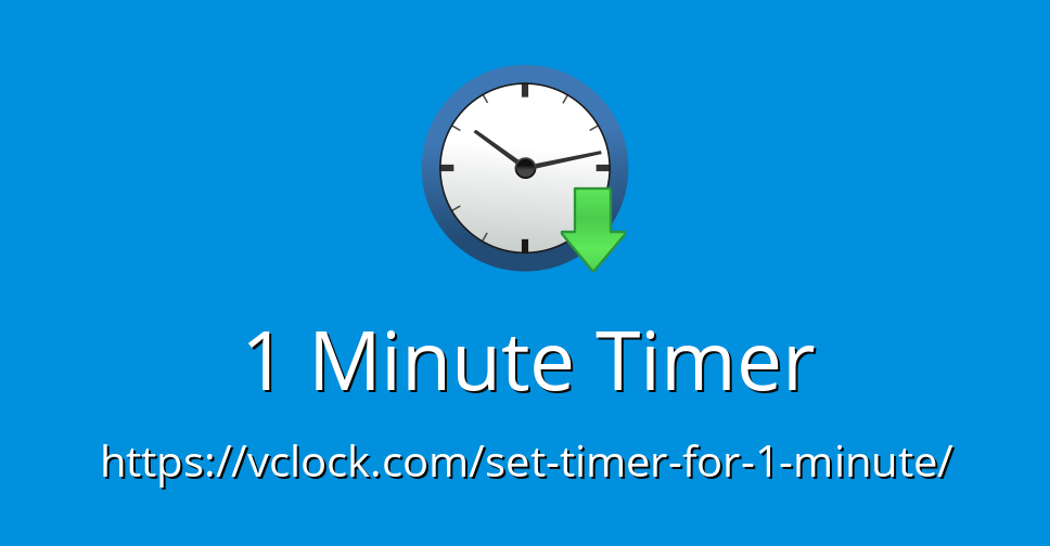 timer set for 1 minute