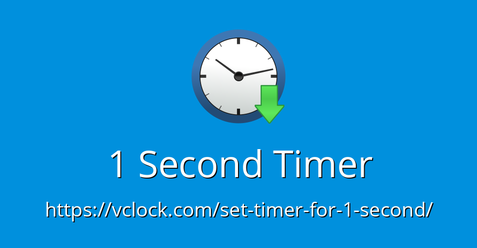 1 Second Timer Online Timer Countdown