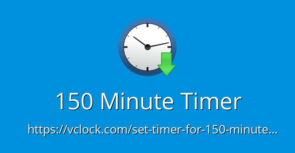 150 Minute Timer - Online Timer - Countdown