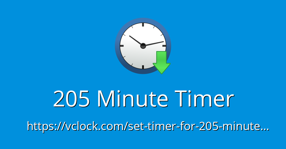 205 Minute Timer Online Timer Countdown