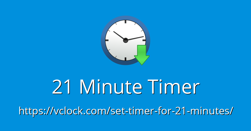 21 minute timer