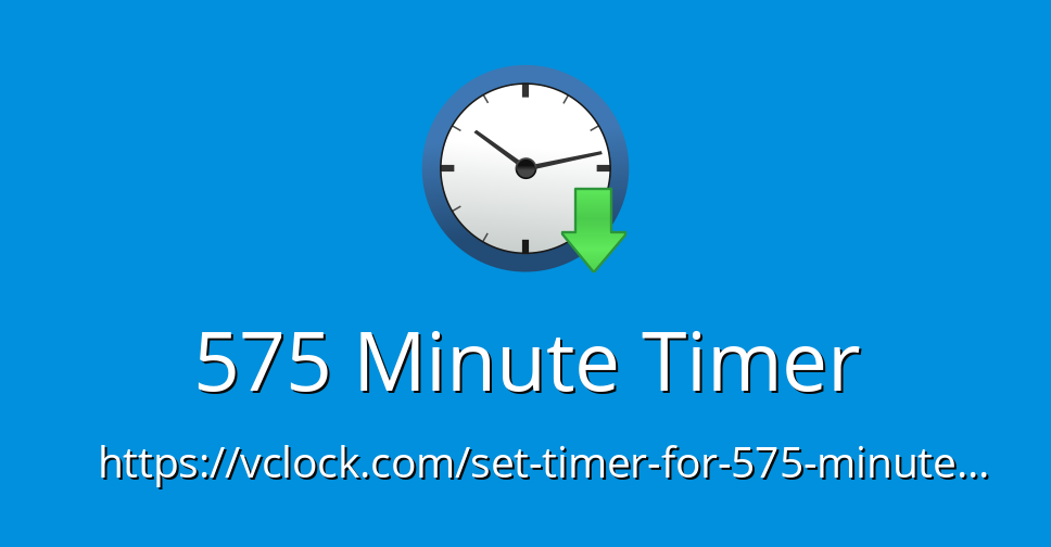 575 Minute Timer - Online Timer - Countdown