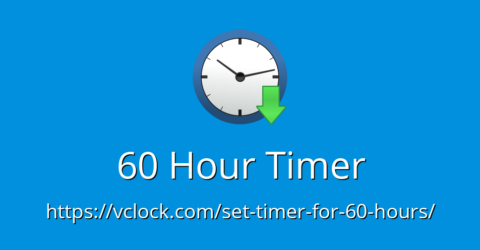 60 Hour Timer Online Timer Countdown