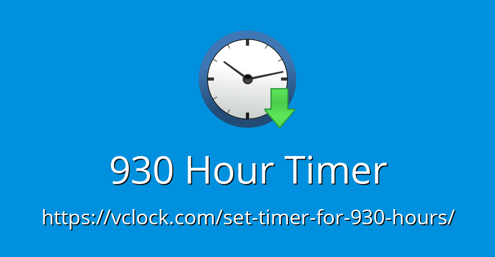 9 30 hour timer