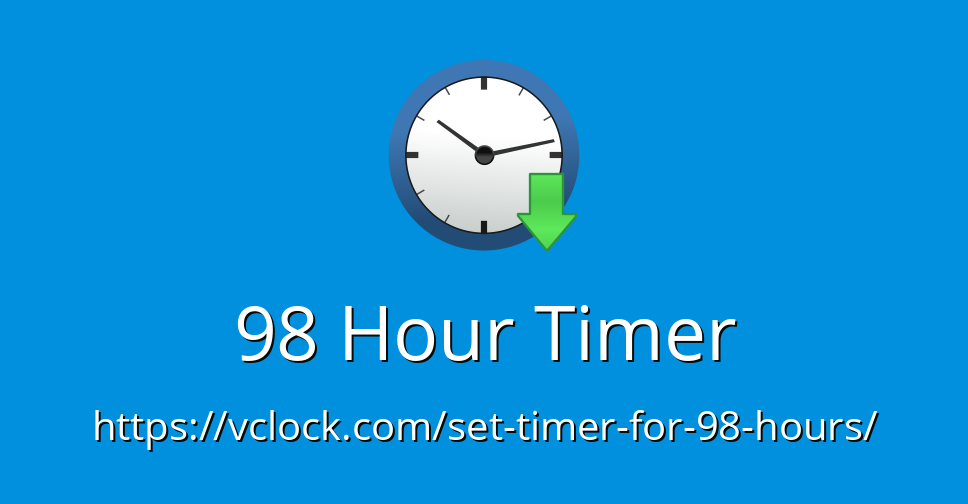 set timer for 1 hour minutes