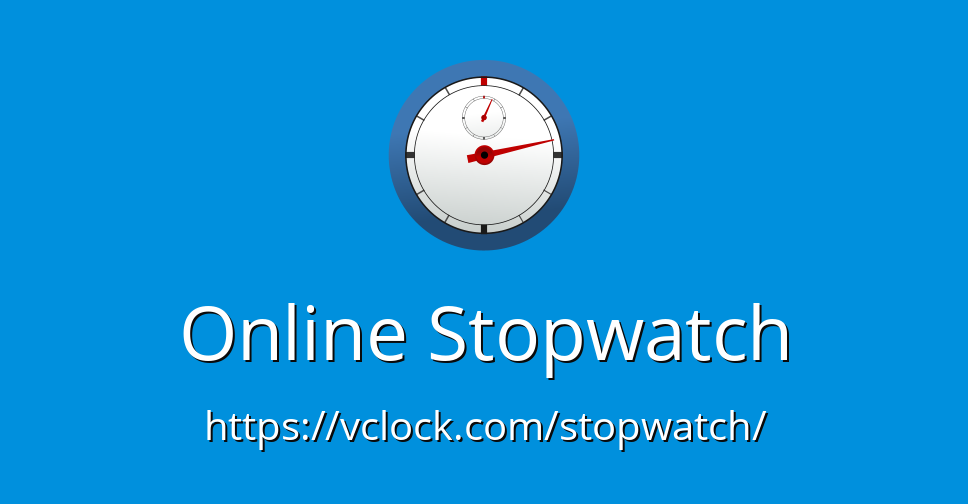 lemmer udløser undskylde Online Stopwatch - vClock
