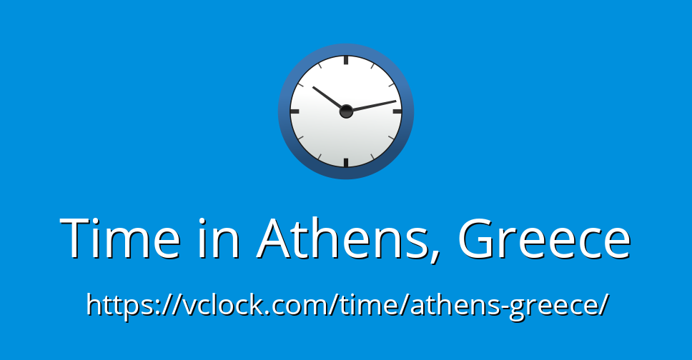 Time In Athens Greece VClock