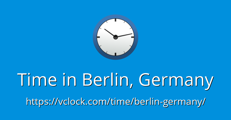 Time In Berlin Germany VClock
