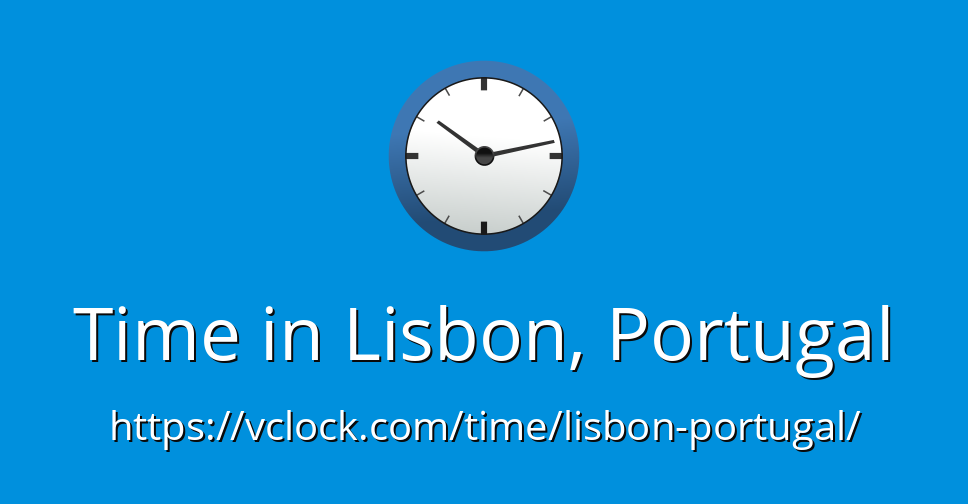 Time in Lisbon Portugal vClock