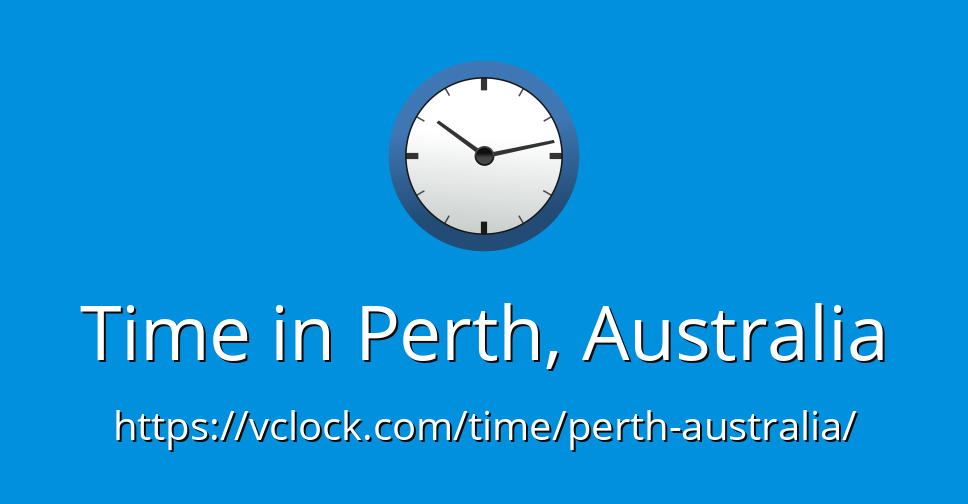 Time In Perth Australia VClock