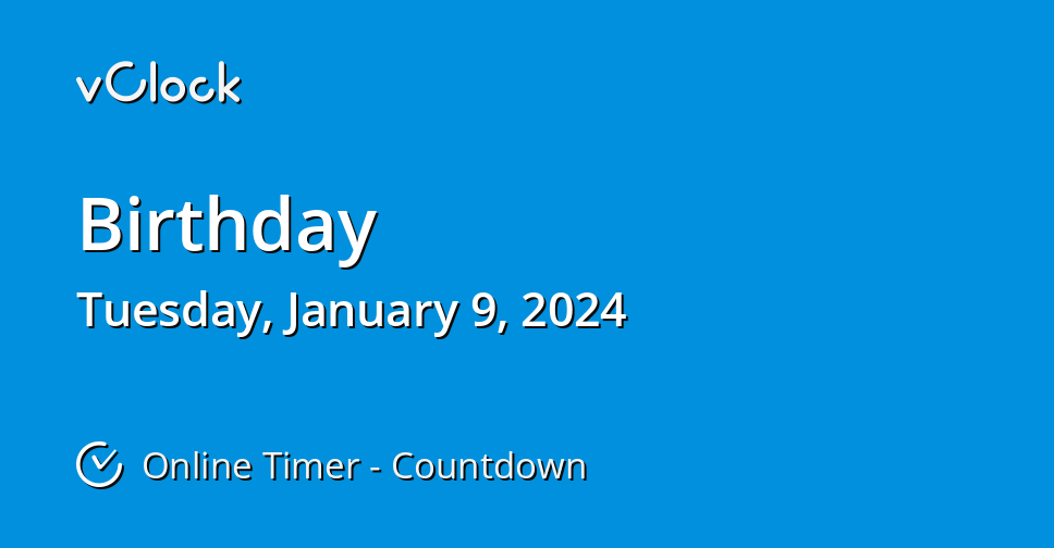 Birthday Online Timer Countdown