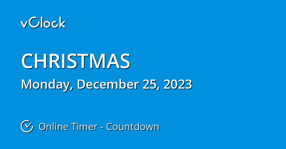 CHRISTMAS Online Timer Countdown