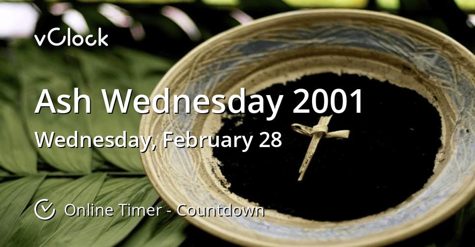 Ash Wednesday 2001