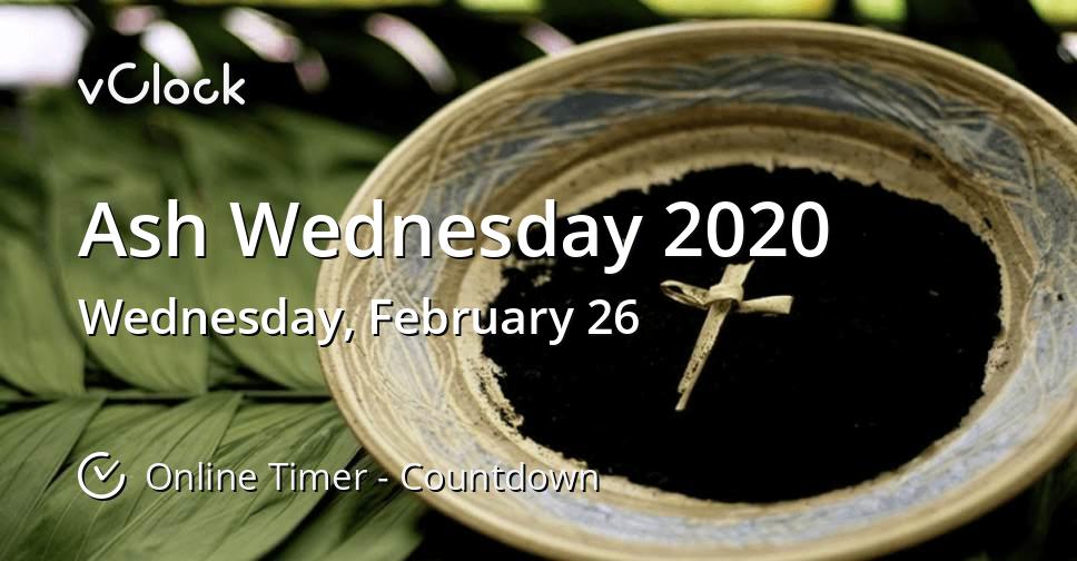 Ash Wednesday 2020