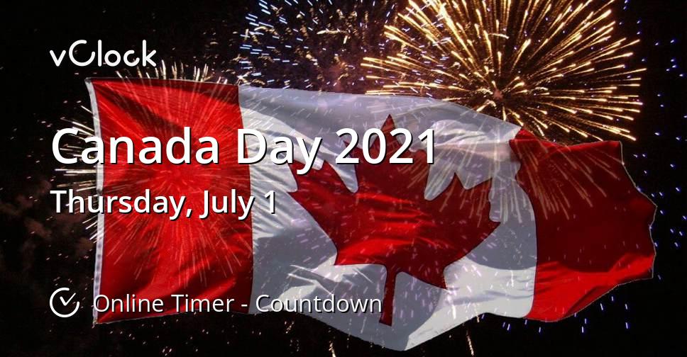 When is Canada Day 2021 - Countdown Timer Online - vClock