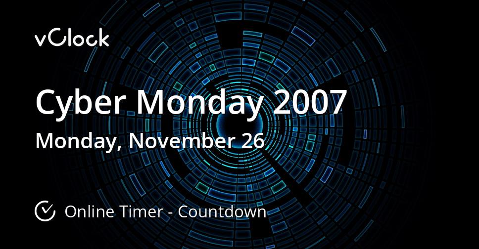 Cyber Monday 2007