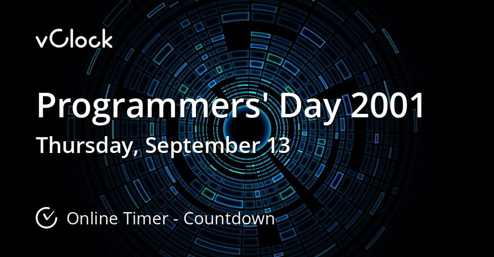 Programmers' Day 2001