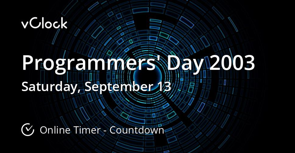 Programmers' Day 2003