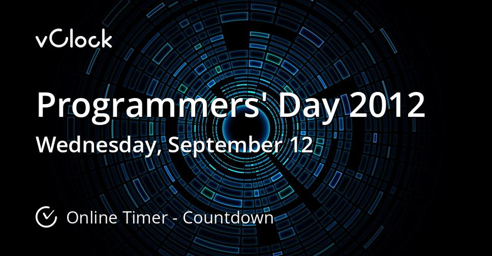 Programmers' Day 2012