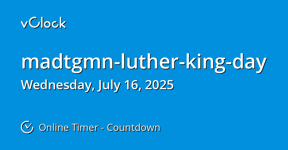 2025 Madtgmn Luther King Day