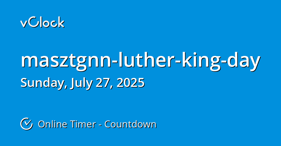 2025 Masztgnn Luther King Day