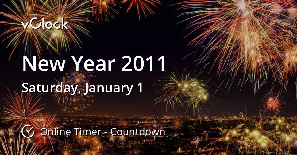 When is New Year 2011 Countdown Timer Online vClock