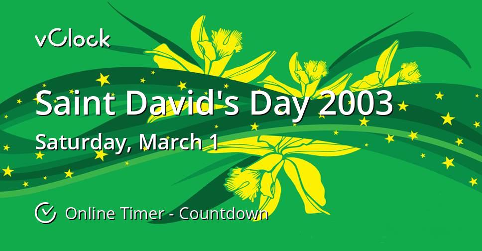 Saint David's Day 2003